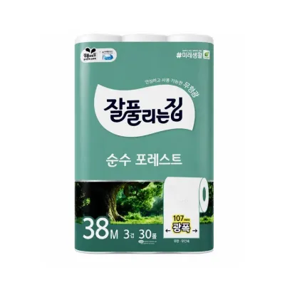 잘풀리는집 무형광 순수 두루마리휴지 38mx30롤 화장지