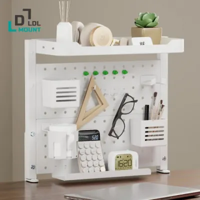엘디엘 마운트 Monarc 오거나이저 APL-PB470W 화이트 무타공 페그보드 책상타공판