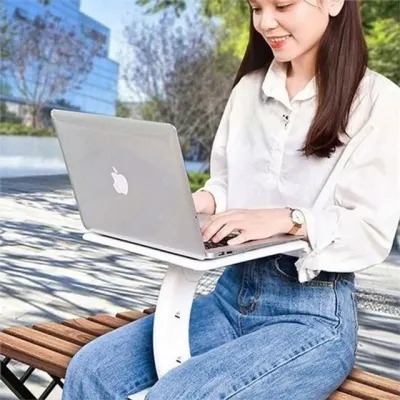 휴대용 노트북 거치대 접이식 노트북 스탠드 알루미늄 다용도 책상용 침대 플라스틱 아이패드 이동식