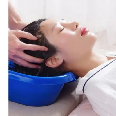 세발기 노인 간이 누워서 통 대야 임산부 머리감기