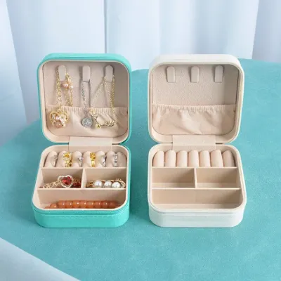 여행용 지퍼형 미니 보석함 돌반지 케이스 파우치