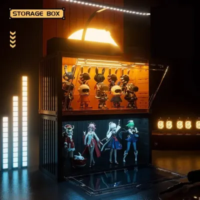 [싸더라] LED 컨테이너Box 피규어 장식장 진열장