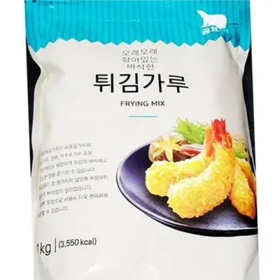 튀김 요리 바삭한 튀김 간편 맛있는 옥수수 야식 부침 밀가루 해산물 가정용 다용도 가루 새우 캠핑 조리