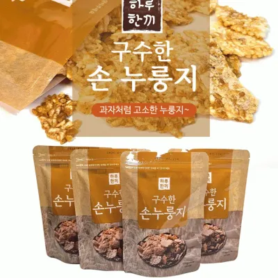 누룽지[손누룽지 선물세트]간식/가마솥/누룽지탕/선물용/110g4봉지/간편식/선물세트/설날선물[효정무역]