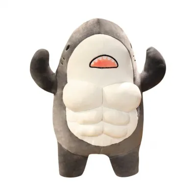 상어인형 국경 간 창조적 인 근육 상어 인형 남자 친구 선물 봉제 장난감 애니메이션 인형 21