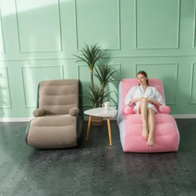 에어쇼파 공기의자 마약쿠션 1인용 캠핑의자 (펌프포함)