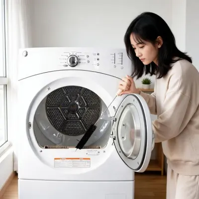 세탁기 건조기 청소 솔 와이어 틈새 먼지 제거 브러시 자취 사무실 데일리