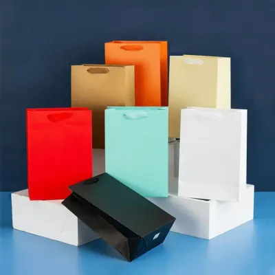 튼튼한 무지 종이가방 쇼핑백 7color LM-0828 LM-1005448