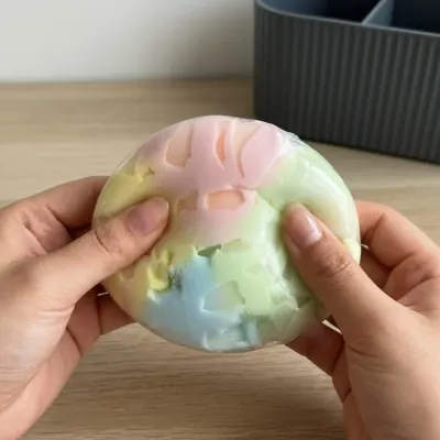 왁스 말랑이 왁뿌볼 스퀴시 크런치 뿌시기 스트레스 볼 슬랑이 솜사탕 힐링 ASMR