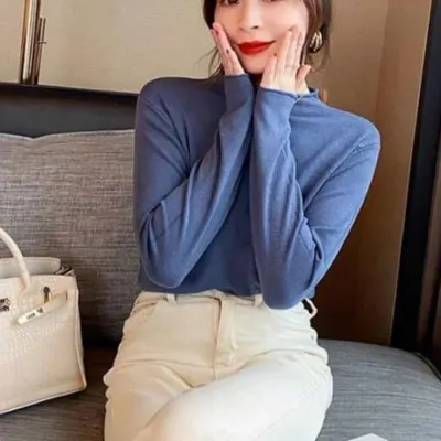 소프트니트 니트이너티 부드러운목폴라 루즈핏니트