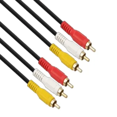 RCA 3선 케이블 3m 음향잭 오디오잭 RCA커넥터 스테레오케이블 스테레오오디오케이블