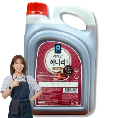 업소용 서해안 100% 국산 까나리액젓 골드 말통 3kg x 4개