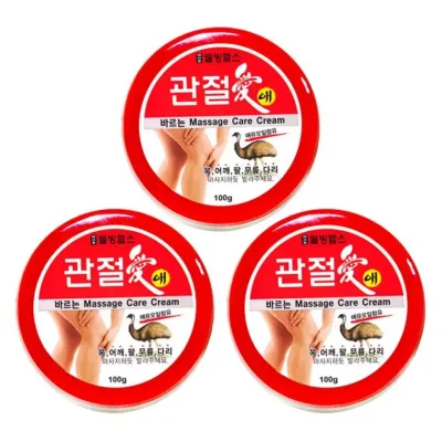 운동전후 웰빙헬스 관절애 바르는 마사지 크림 100g 3개 근육마사지크림