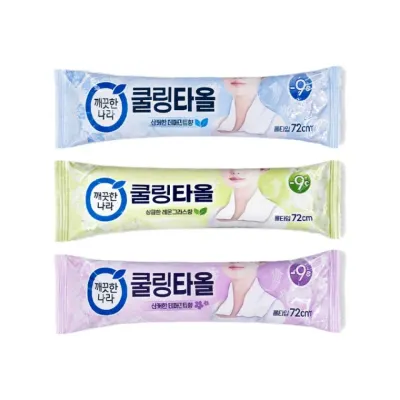 깨끗한나라 쿨링타올 -9도 10개묶음 일회용 쿨타올 물티슈