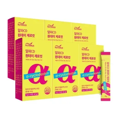 뉴트리너스 알파CD 원데이 제로컷 3g x 14포 x 6박스