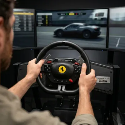 트러스트마스터 레이싱 휠 T98 Ferrari 296 휠 플레이스테이션 그란투리스 WRC
