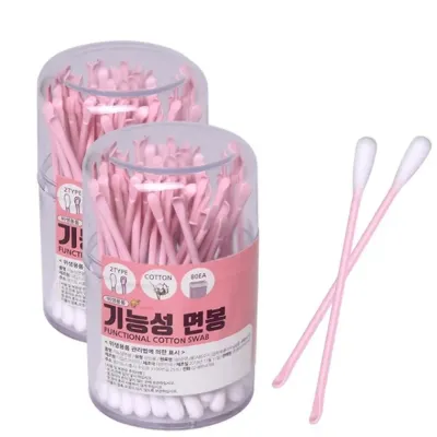 기능성 면봉 귀이개 귀파개 귀청소 면봉 2in1 80개