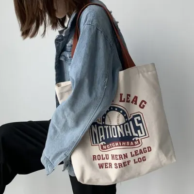 [위드기프트] 감성 데일리 캔버스 에코백
