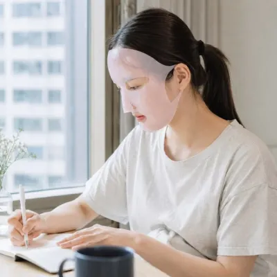 귀에 거는 실리콘 투명 마스크팩 덮개 에센스 밀착 고정 재사용형