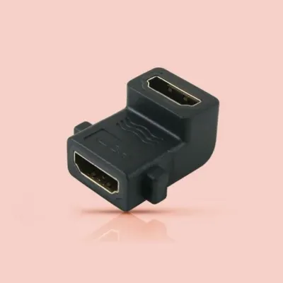 Coms HDMI 젠더 연결 FF 꺾임형 나사고정기능 90도
