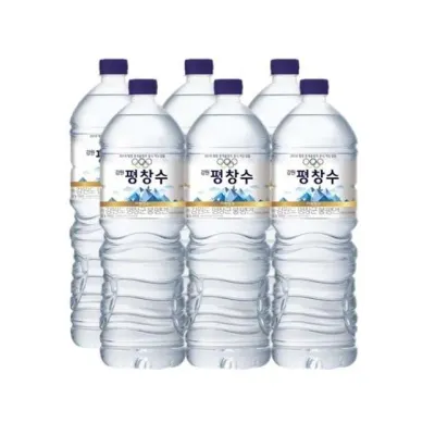 생수 페트병음료수 강원평창수 2L 6개 미네랄워터 안전한생수 탕비실음료