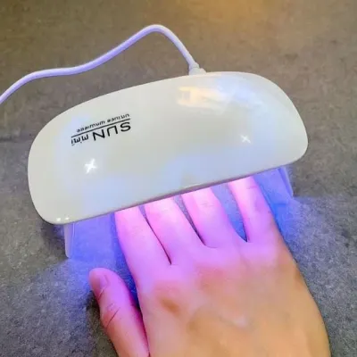 LED USB 미니 휴대용 접이식 젤램프 출장 포켓형 젤네일 컴팩트 클래스 원데이 큐어링 경화기 UV 셀프