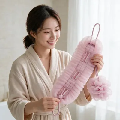 샤워볼 샤워타올 길이조절 거품망 등밀이 목욕 바디워시 관리 용품 위생타월