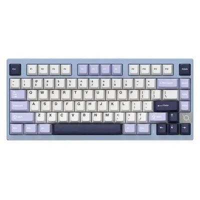 COX 키보드 콕스 유무선 알루미늄 기계식 CA75 3모드 CNC (카라멜 커피 V1축) (블루)