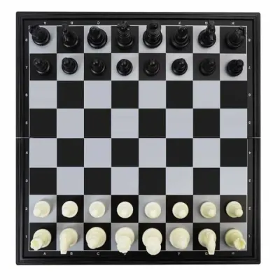 모노리빙 접이식 자석 체스판(25cmX25cm) 3in1 보드게임 캠핑놀거리 명절놀이
