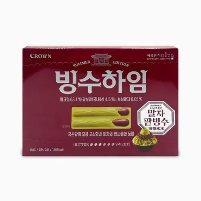 크라운 빙수 하임 말차 팥빙수맛 284g