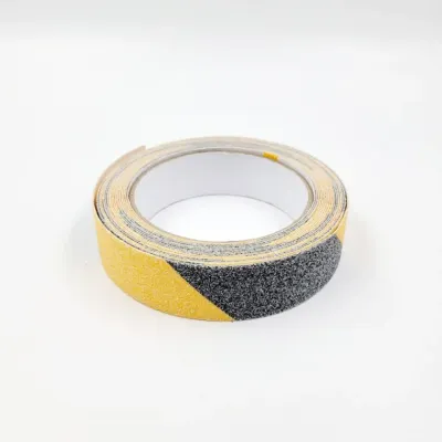 검은색 노란색 야외용 미끄럼방지 테이프(5M X 2.5CM)