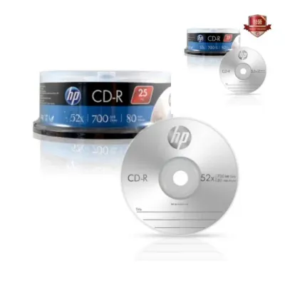 HP CD-R 52X 25P벌크 박스 12개입 공시디 공씨디 영상보관 공CD