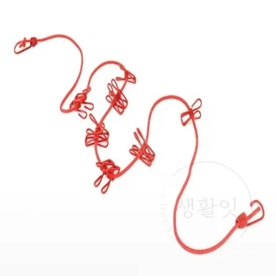 컬러 집게 빨래줄 빨레줄 빨랫줄 빨래집게건조대 건조줄 다용도빨래줄