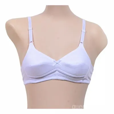 리본포인트 학생 와이어 없는 2단계 A컵 브라