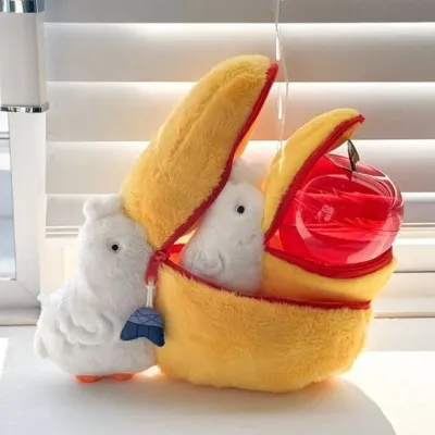 펠리칸 파우치 인형 필통 2size 동물 화장품 미니 가방 립스틱 보관함