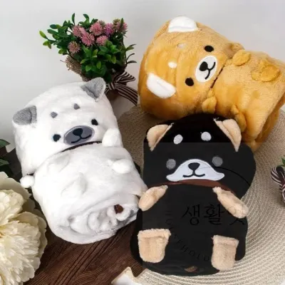 캐릭터 무릎담요 브라운 캠핑담요 온열담요 담요이불 보온담요 사무실담요