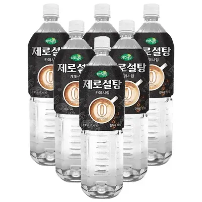 희창 카페시럽 제로설탕 1.5L x 6개