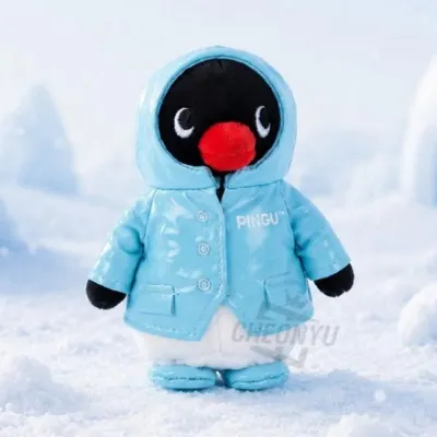 우비착용 인형 가방고리 민트색상 10cm 장식품