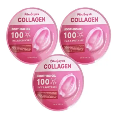 피부보약 콜라겐 수딩젤 순도100 수분크림 300ml 3개