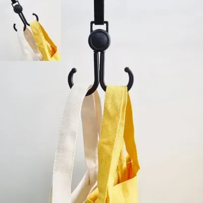 다용도 유모차 후크 더블 걸이 회전형 유모차가방걸이 유모차고리 유모차스트랩 소품걸이