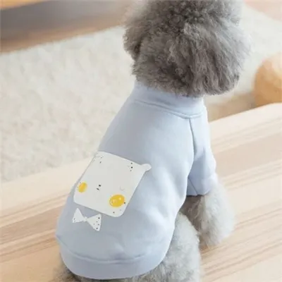 강아지 티셔츠 반려동물 의류 데일리룩 산책복 소형견 외출복 맨투맨 가을 프린팅 그래픽