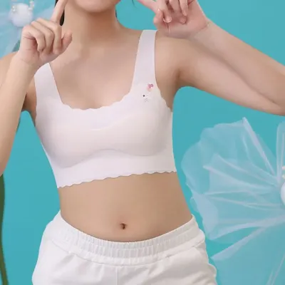탑 여아 초등학생 키즈 스포츠 속옷 첫브라