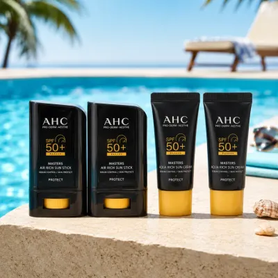 AHC 선스틱 22g 2개 선크림 10ml 2개 마스터즈 에어리치 코스트코 노세범 썬스틱