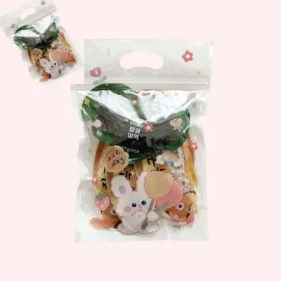 땡큐미역하트미역 꽃토끼 옵션1 생일선물 답례품 어린이집 미니선물 단체선물 영어유치원답례품 유치원생일