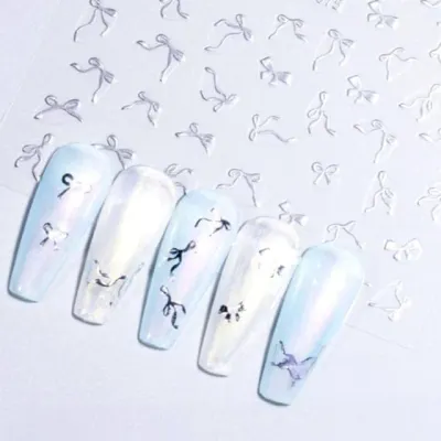 네일스티커 리본 네일아트 귀여운 예쁜 스티커