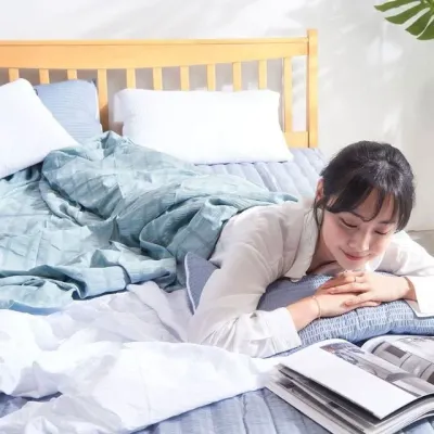 린넨홑겹이불 얇은 차콜 여름이불 시원한 슈퍼싱글 인견 여름침구