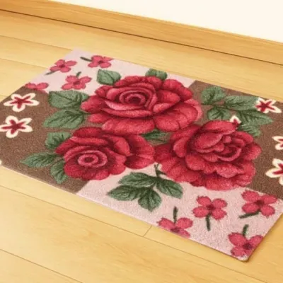 발매트 장미꽃 소 35x58cm