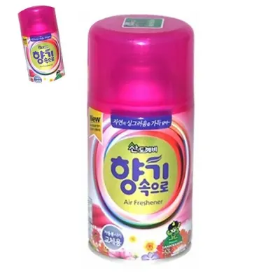 꽃향기방향제 자동스프레이방향제 리필 향캔 벚꽃 300ml 95g 20개