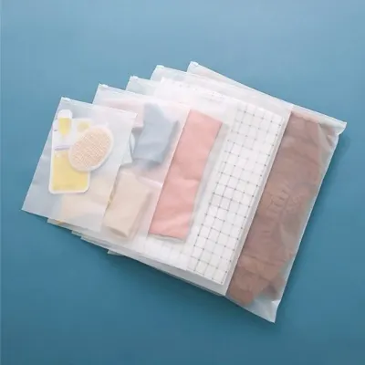 반투명 방수 해외 여행 지퍼백 필수템 캐리어 짐싸기 가방 파우치 28x40cm 옷 정리 여행용 소분 백 용품