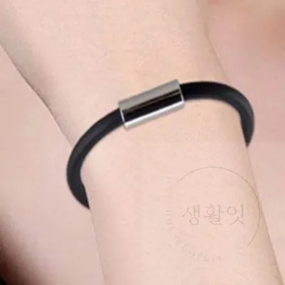 정전기 방지 팔찌 18CM 블랙 제전손목띠 정전기제거장치 제전용품 정전기방지제품 제전팔찌